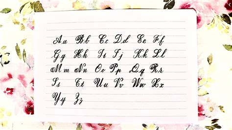 Cursive English Alphabet Capital