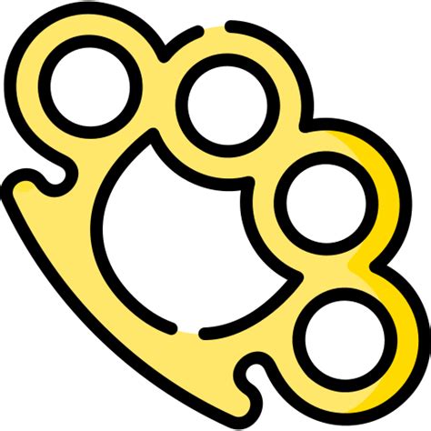 Brass Knuckles Special Lineal Color Icon