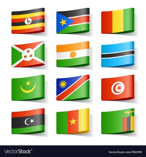 Africa Flags Royalty Free Vector Image Vectorstock