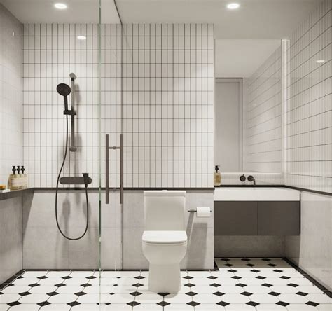 Monochrome Bathroom Interior Design Ideas
