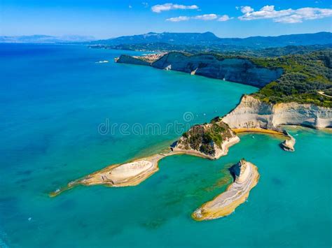 Panorama Of Cape Drastis A Corfu Island Greece Stock Image Image Of