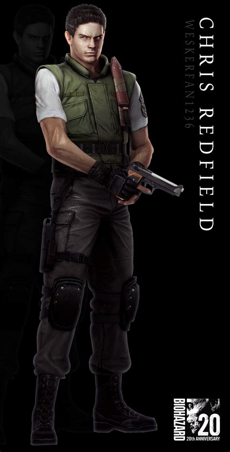 Resident Evil 20th Anniversary Chris Redfield By Weskerfan1236 On