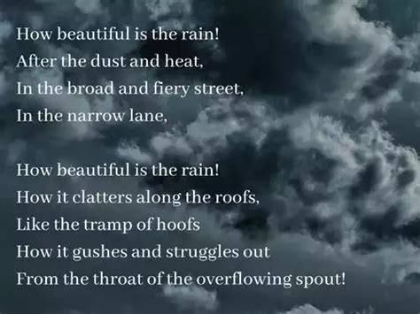 Poem On Rainy Season