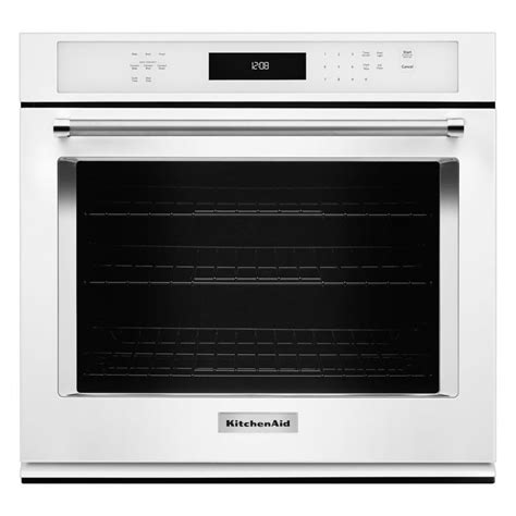 Kitchenaid Self Cleaning Convection Single Electric Wall Oven White