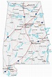Map of Alabama - Cities and Roads - GIS Geography