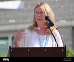 Catherine Stevens, wife of late Sen. Ted Stevens, speaks June 9 of the ...