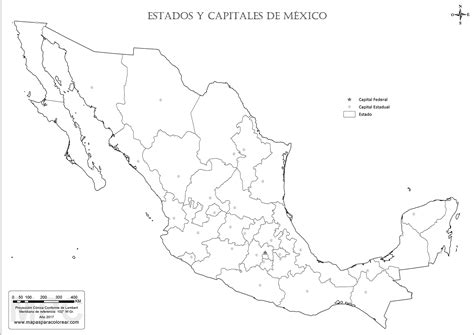 Mapa De Mexico Con Nombres Mapa