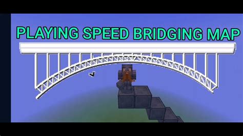Playing Speed Bridging Map In Minecraft 1 Youtube