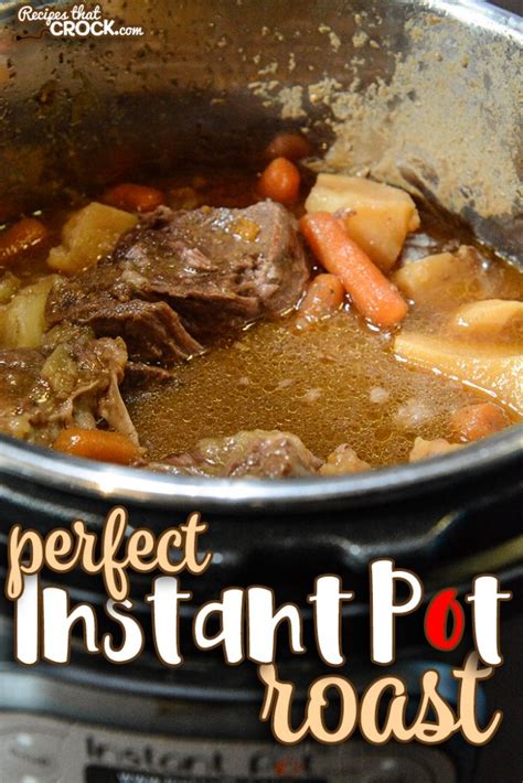 Press manual and set cook time. Perfect Instant Pot Roast (Electric Pressure Cooker ...