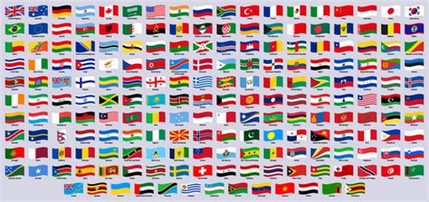 All Flags World Icon Royalty Free Vector Image