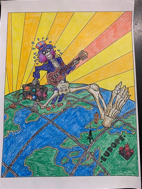 as a 47 year old i shouldn t be so proud of coloring a picture but i did it sober… r gratefuldead
