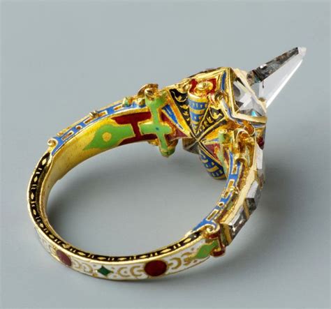 In russia, germany, norway and india, engagement rings are worn on the right hand. Matthias ring, late 16th century, southern Germany. Museum of Applied Arts, Budapest | Medieval ...