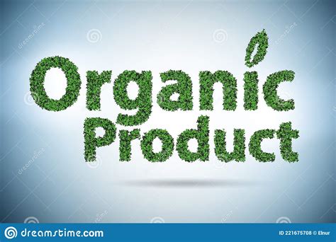 Organic Product In Ecology Concept 3d Rendering Stock Illustration