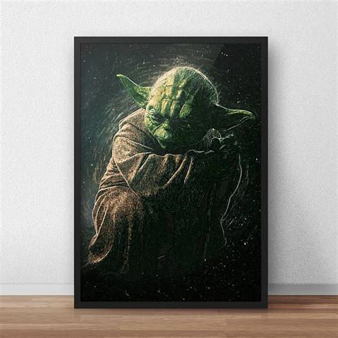 Yoda Yoda Poster Yoda Print Star Wars Art Star Wars Yoda Poster Star
