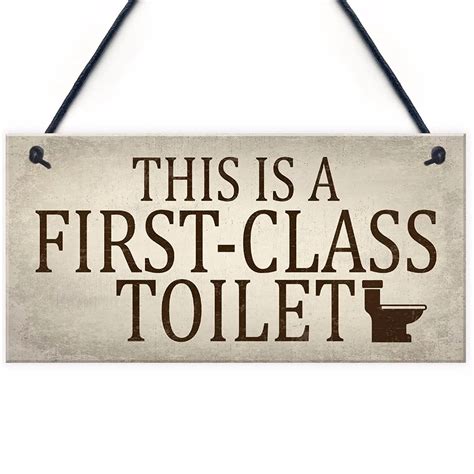 Meijiafei First Class Toilet Shabby Chic Hanging Wall Plaque Bathroom