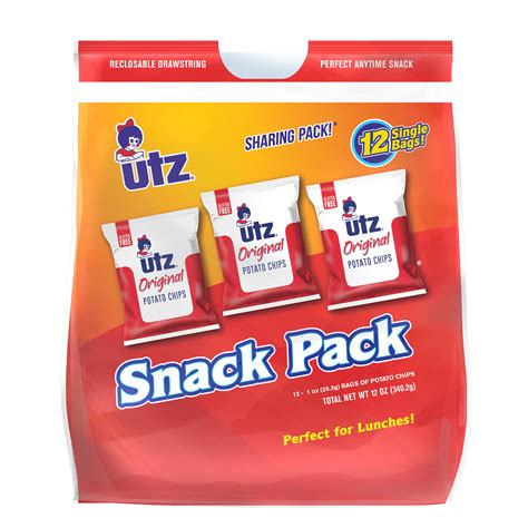 Utz Snack Pack Potato Chips 1 Oz 12 Count