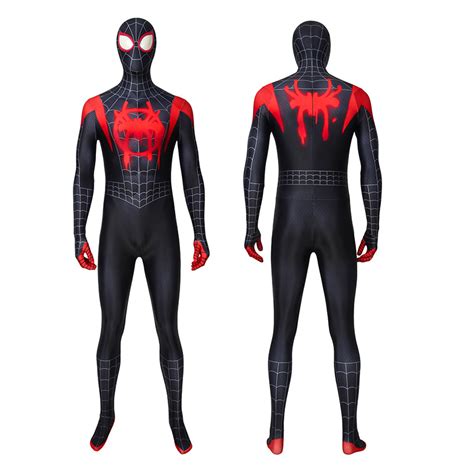Cosplay Life Miles Morales Into The Spider Verse Black Spider Man Suit