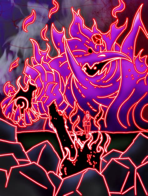 Man oh man oh man. Sasuke's Susanoo in red by Kotoamakatsumi on DeviantArt