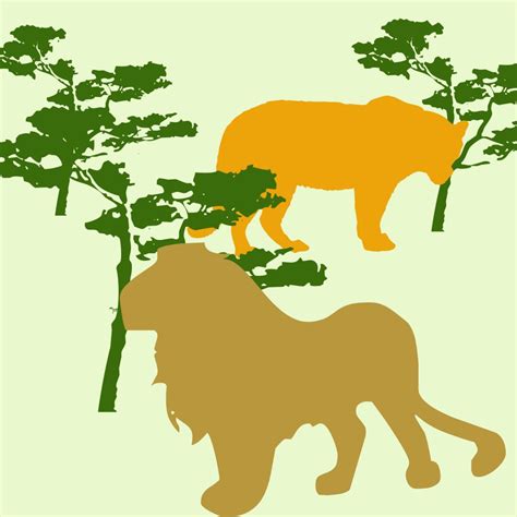 Lion And Tiger Illustration Pixahive