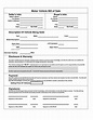 Sample Blank Printable Bill of Sale For Car in PDF & Word | Bill of ...