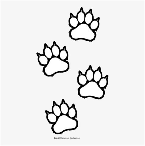 Tiger Paw Clip Art Library