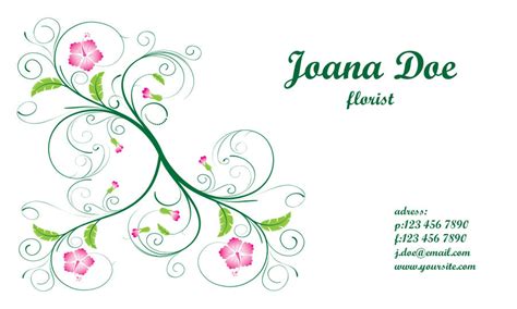 Add your own information to make it your own. Elegant Floral Business Card Template - Vector download
