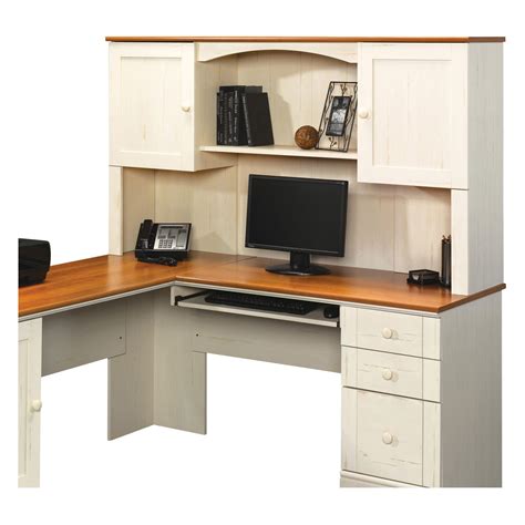 Shop desk hutches and a variety of home decor products online at lowes.com. Sauder Harbor View Corner Computer Desk with Hutch ...