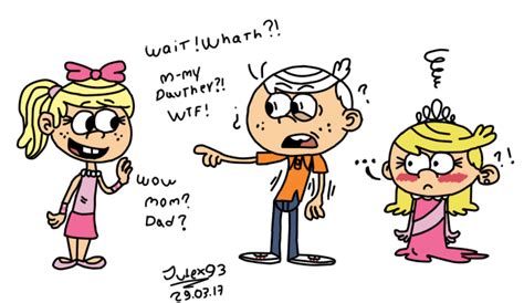 Lincoln And Lola Meeting His Daughter Color By Julex93 On Deviantart
