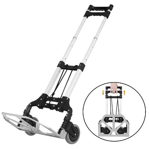 Heavy Duty Folding Hand Truck And DollyMulti Purpose Height Adjustable