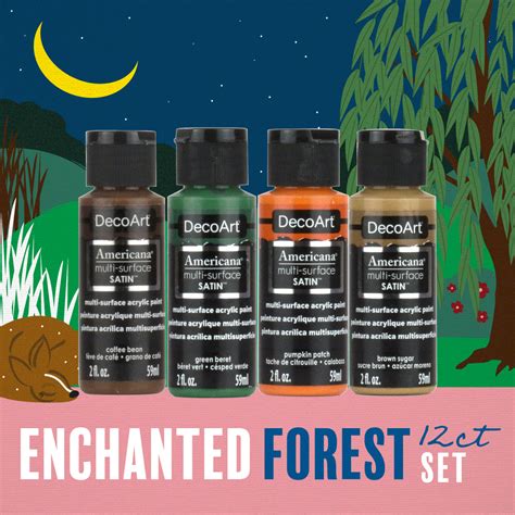 Enchanted Forest Paint Set Decoart