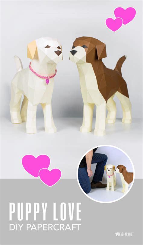 Papercraft Puppy Template Make A Loving Puppy In Your Own Choice Of