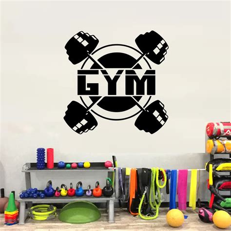 Excited Wall Sticker Gym Art Wall Decoration Accessories Fitness