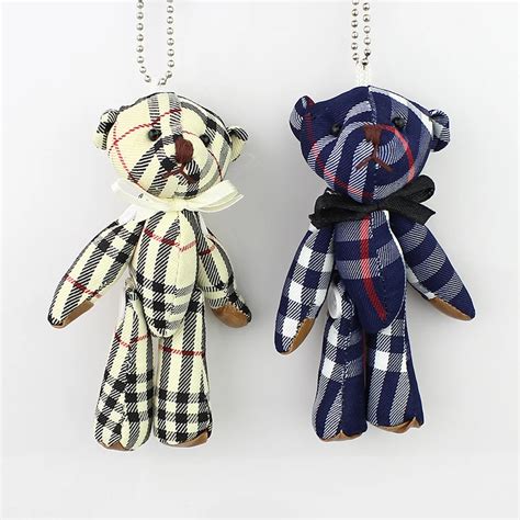 12cm Joint Teddy Bear Plush Stuffed Toys For Cartoon Bouquetplaid Mini