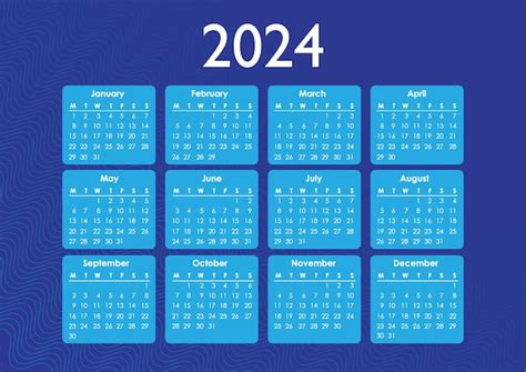 Premium Vector Calendar 2024