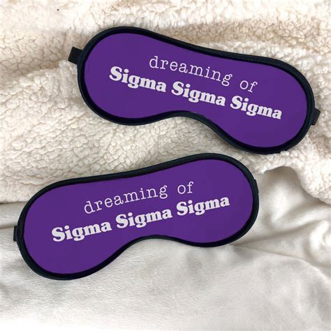 Sigma Sigma Sigma Sweet Dreams Eye Mask Sale 2500 Greek Gear®