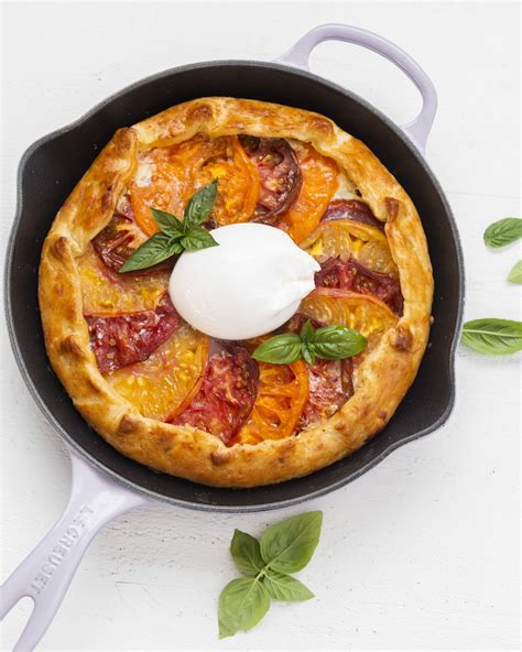 Heirloom Tomato Galette With Fresh Burrata By Thefeedfeed Quick