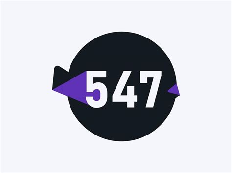 547 Number Logo Icon Design Vector Image Number Logo Icon Design