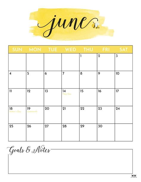Printable June 2023 Calendar 5 June Calendar Printable Free Printable