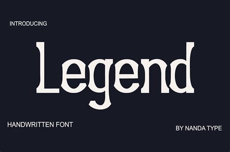 Legend Font By Nandatype · Creative Fabrica