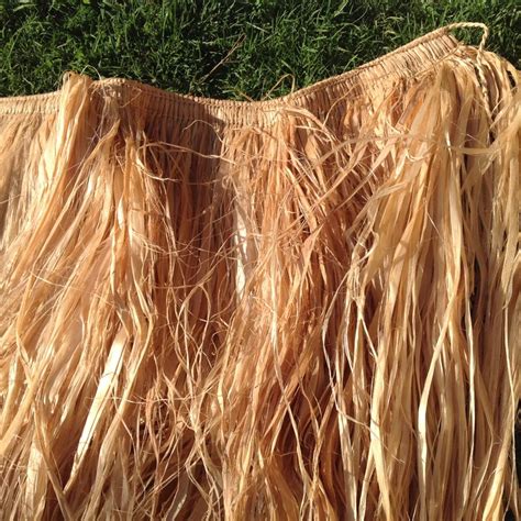 Authentic Natural Grass Skirt Only Polyesian Natural Manafau Etsy