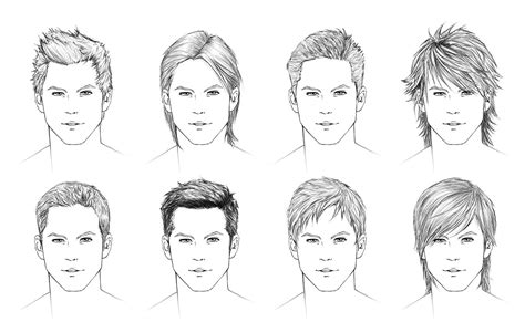 14 Impressive Different Hairstyles For Men Drawings