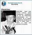 Efemérides: https://es.wikipedia.org/wiki/Jos%C3%A9_Coronel_Urtecho ...