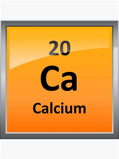 Calcium Element Symbol Periodic Table Sticker For Sale By