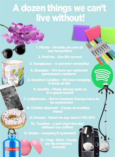 A Dozen Things We Cant Live Without