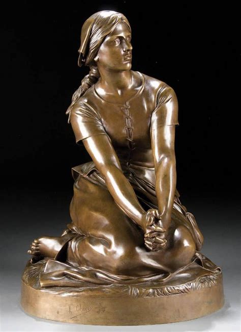 French Bronze Joan Of Arc Henri Michel Antoine Chapu F