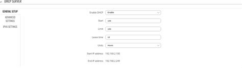 File Networking Rutos Manual Interfaces Interface Configuration Dhcp Server General Setup Lan