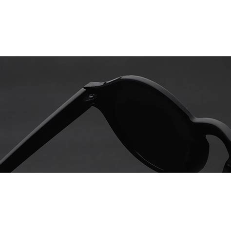 owl ® 010 c5 round eyewear sunglasses women s men s plastic round circle matte black frame black