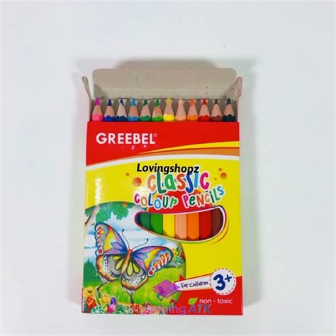 Jual Colour Pencil Pensil Warna Greebel 12 Warna Pendekkecil Classic