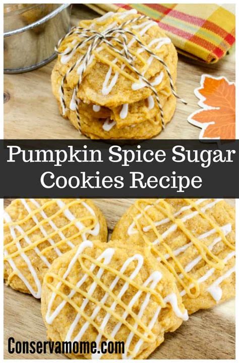 Fall Inspired Pumpkin Spice Sugar Cookies Recipe Conservamom