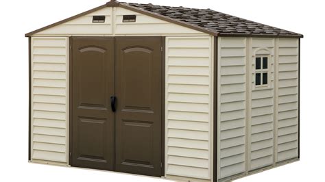 For storage shed sale or cheap storage sheds by arrow. Duramax 30214 Vinyl Woodside 10.5x8 Shed on Sale with Free Shipping
